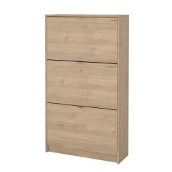 Schoenenkast Shoes 3 vakken + 2 Lagen Hickory - Giga Living