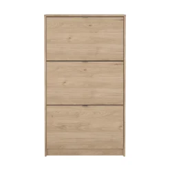 Schoenenkast Shoes 3 vakken + 2 Lagen Hickory - Giga Living