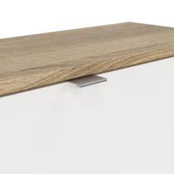 Schoenenkast Shoes Wit/Naturel 3-vakken - Giga Living