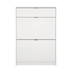 Schoenenkast Shoes Wit 2-vakken + 1-lade - Giga Living