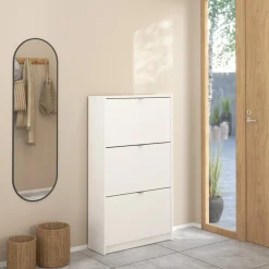Schoenenkast Shoes Wit 3-vakken - Giga Living