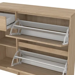 Schoenenkast Ylva Hickory - Giga Living