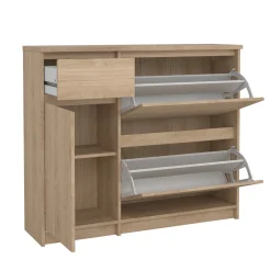 Schoenenkast Ylva Hickory - Giga Living