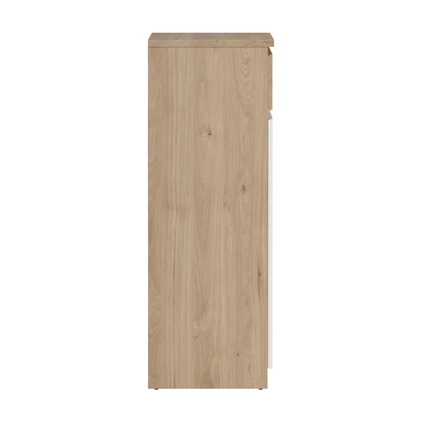 Schoenenkast Ylva met 2 deuren + 1 lade Wit Hickory - Giga Living
