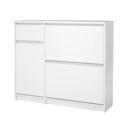 Schoenenkast Ylva Wit Hoogglans - Giga Living