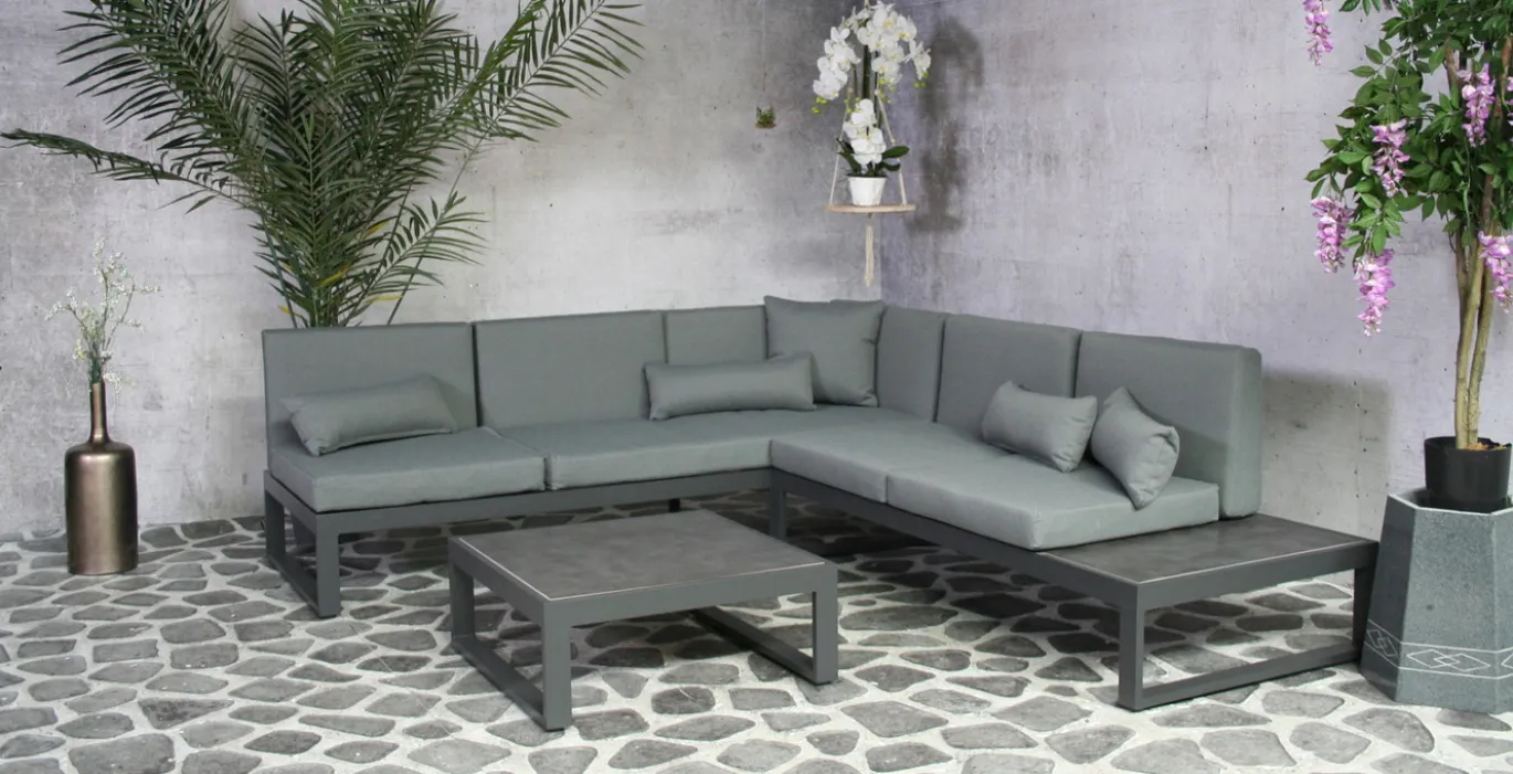 SenS-Line Loungeset Malaga Aluminium Antraciet