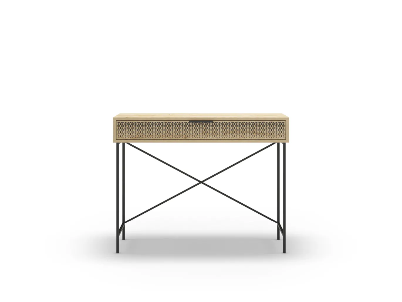 Sidetable Ecrin 1dr Eiken met Metaal - Giga Meubel