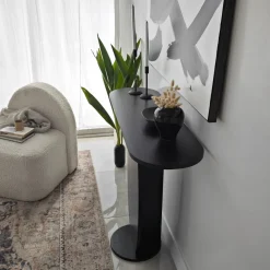 Sidetable Ellittica Antraciet 100cm