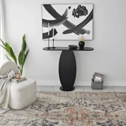 Sidetable Ellittica Antraciet 100cm