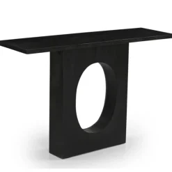 Sidetable Jolijn Zwart Mangohout 120cm - Giga Meubel