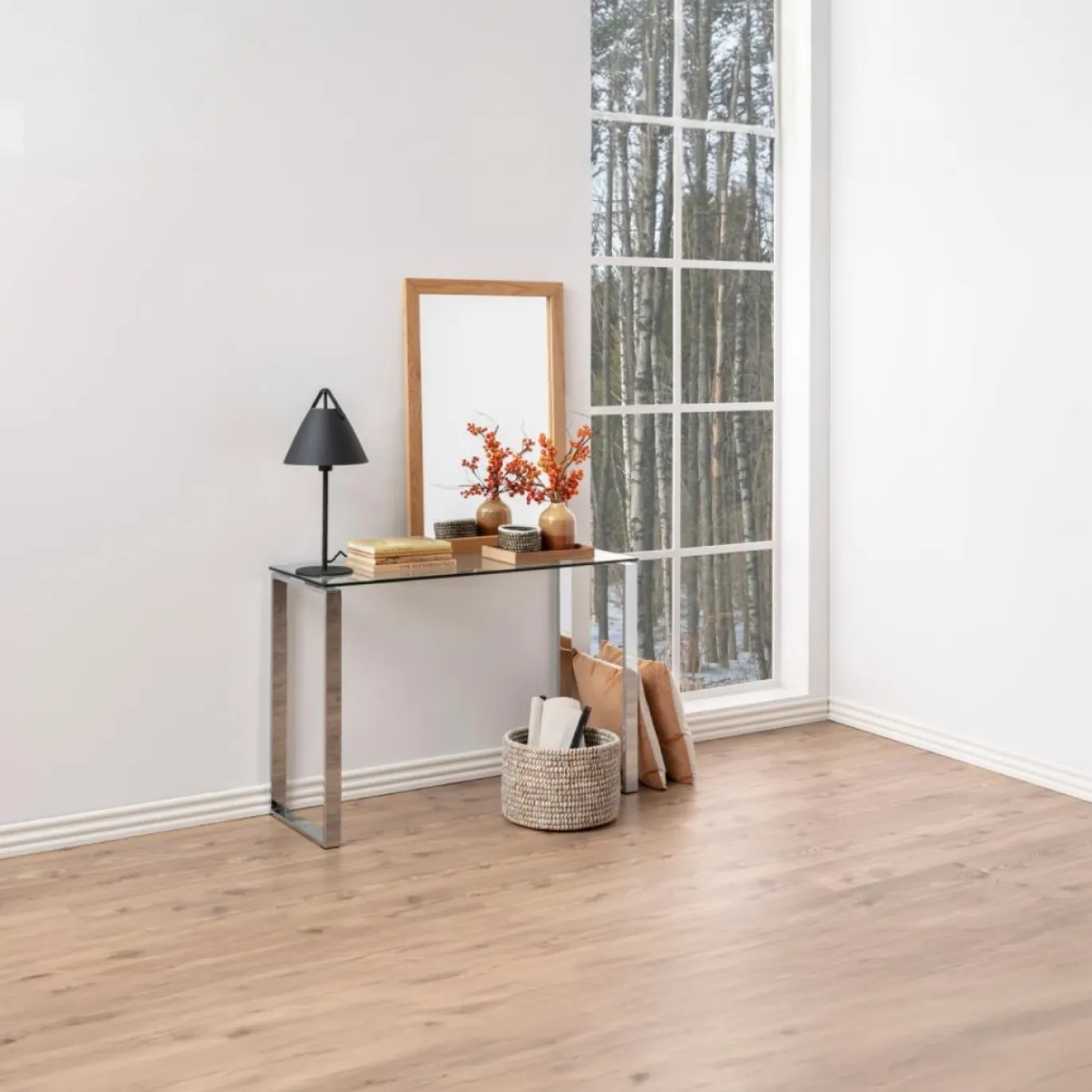 Sidetable Jordis Glas Clear 110cm - Giga Living