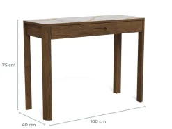 Sidetable Lawson Keramiek Crème 100cm - Giga Living