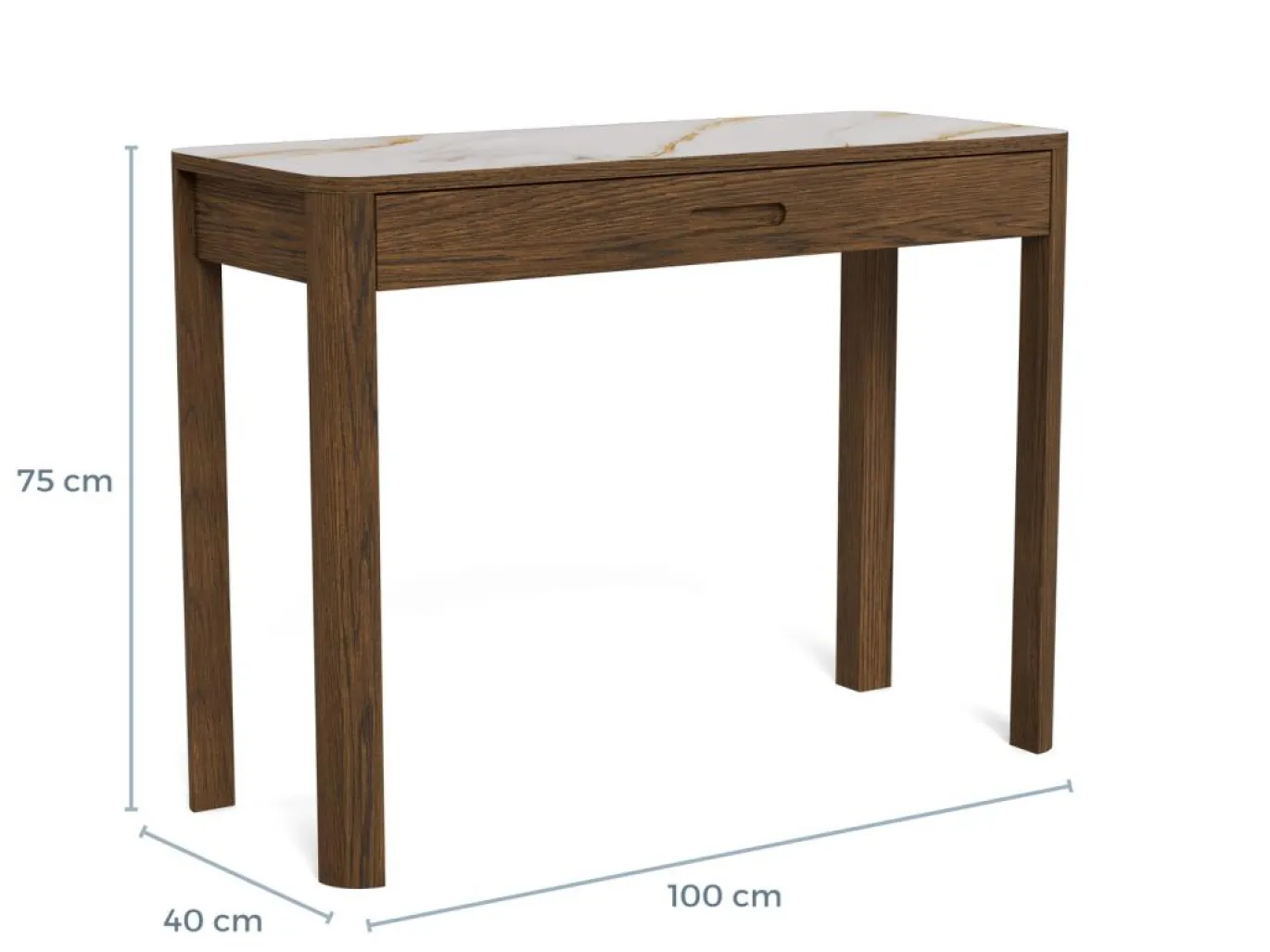 Sidetable Lawson Keramiek Crème 100cm - Giga Living