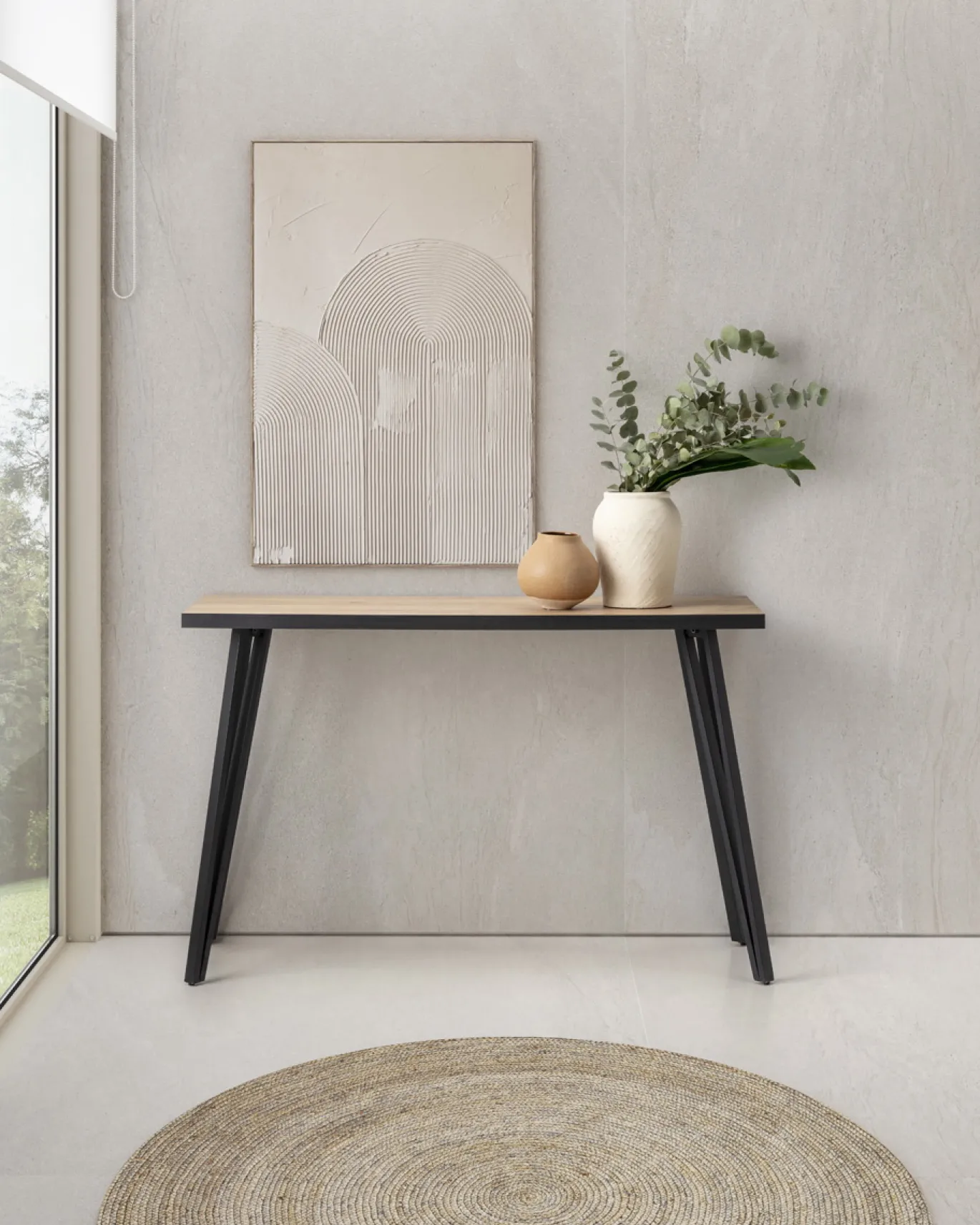 Sidetable Sindi Me 120x40 Naturel/bocamina Edge - Giga Meubel