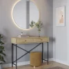 Sidetable Titan 2L Eiken met Metaal - Giga Meubel
