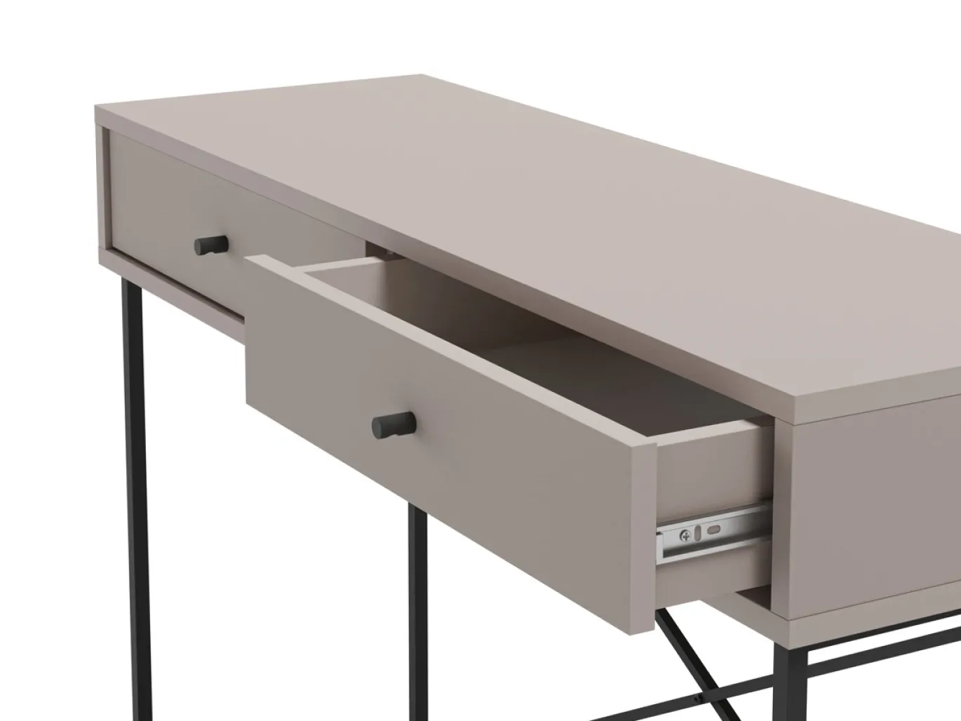 Sidetable Titan 2L Mokka met Metaal - Giga Meubel