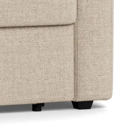 Slaapbank Floor Met Armleuning Basel Beige 176cm - Giga Living