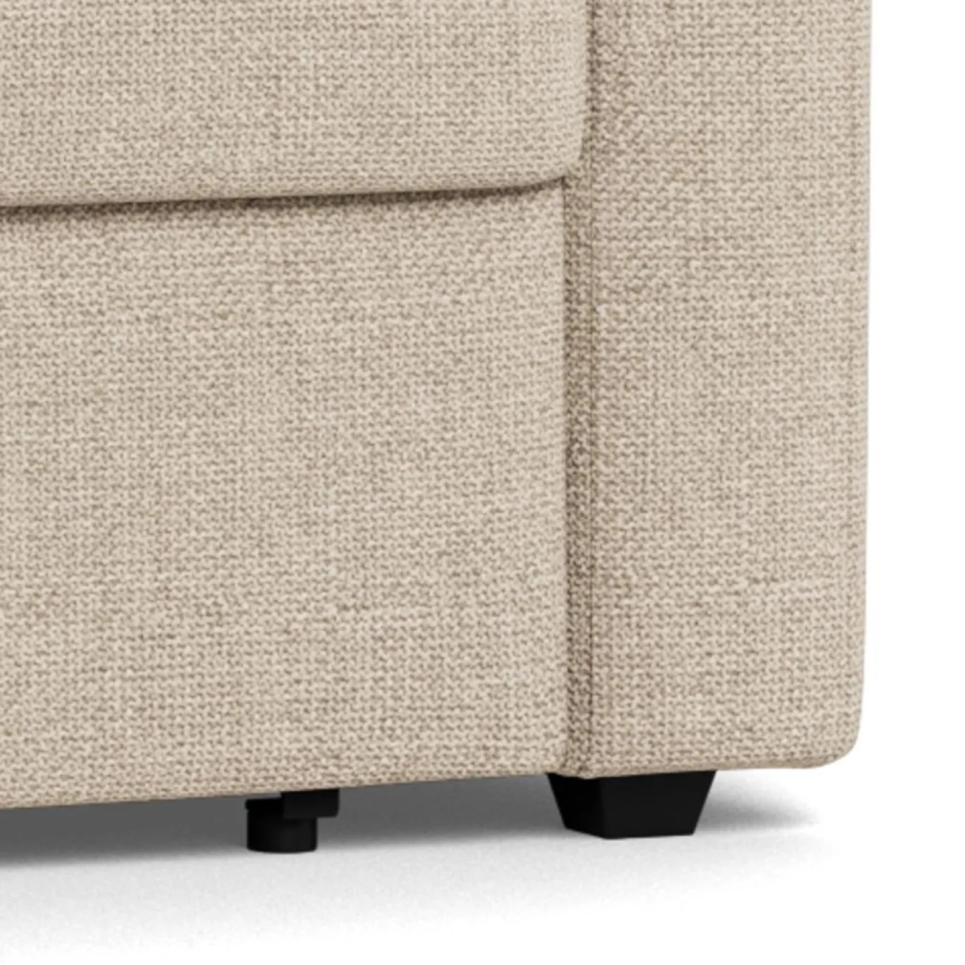 Slaapbank Floor Met Armleuning Basel Beige 176cm - Giga Living