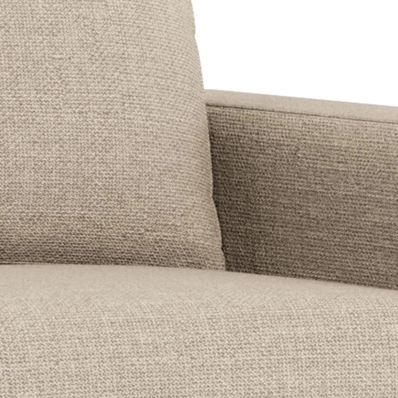Slaapbank Floor Met Armleuning Basel Beige 176cm - Giga Living
