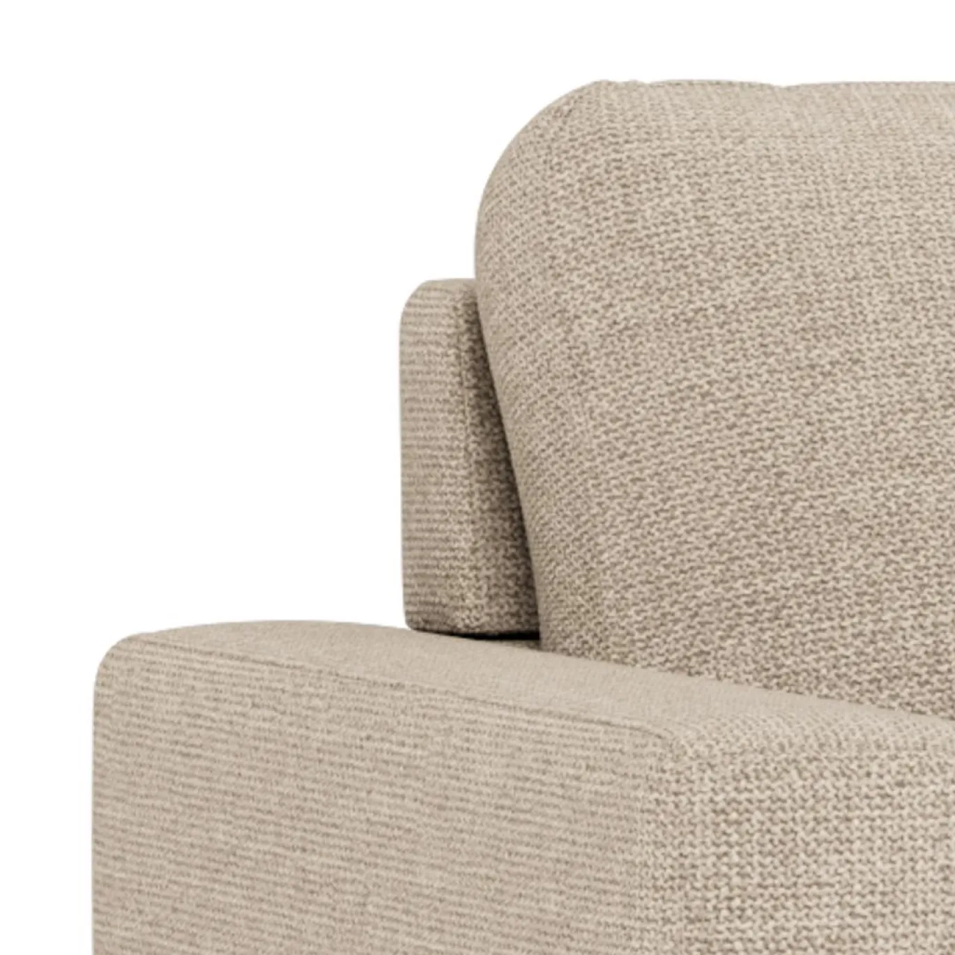Slaapbank Floor Met Armleuning Basel Beige 176cm - Giga Living