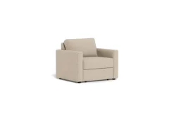 Slaapbank Floor Met Armleuning Basel Beige 105cm - Giga Living