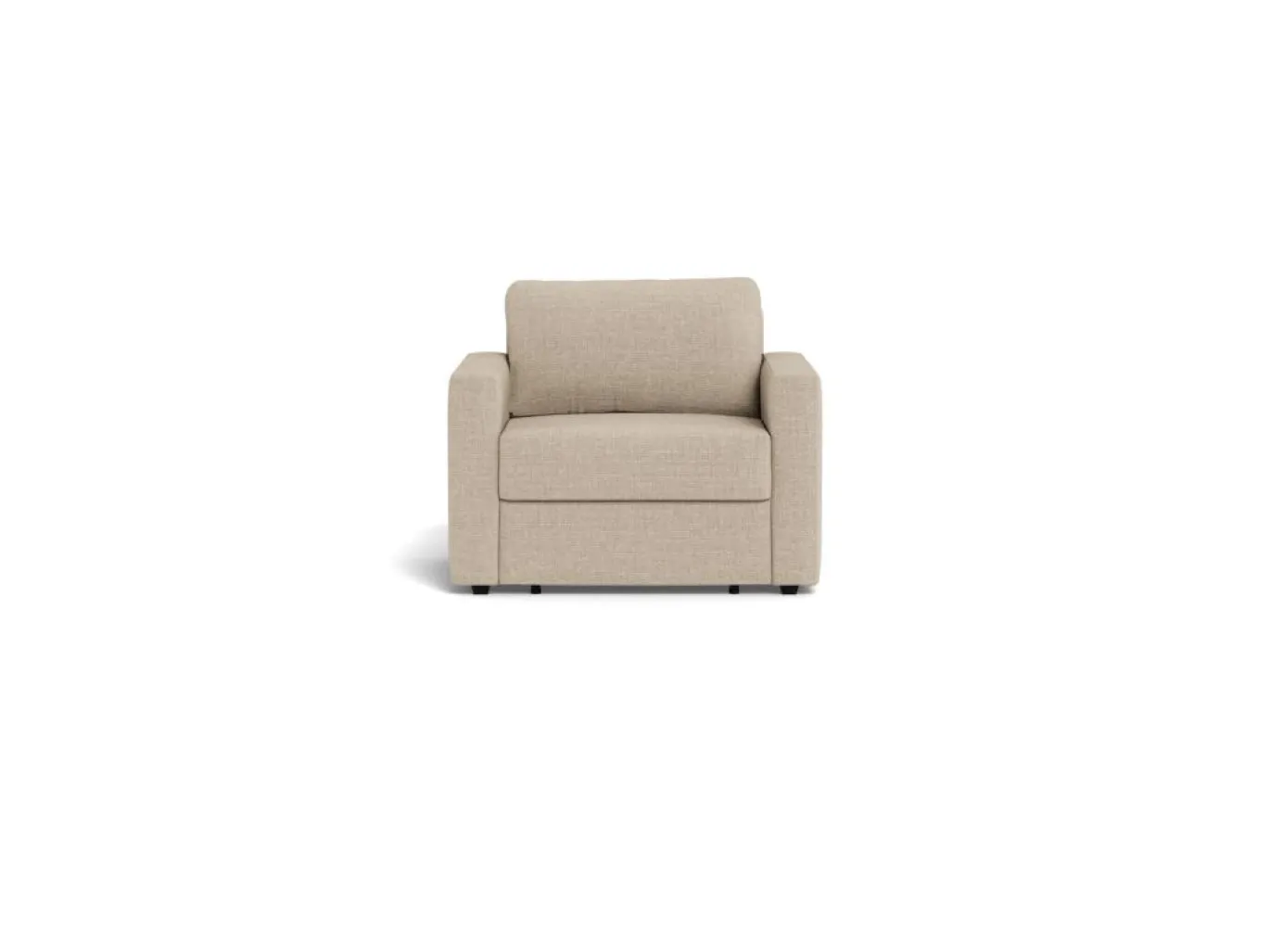 Slaapbank Floor Met Armleuning Basel Beige 105cm - Giga Living