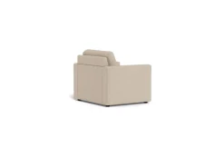 Slaapbank Floor Met Armleuning Basel Beige 105cm - Giga Living