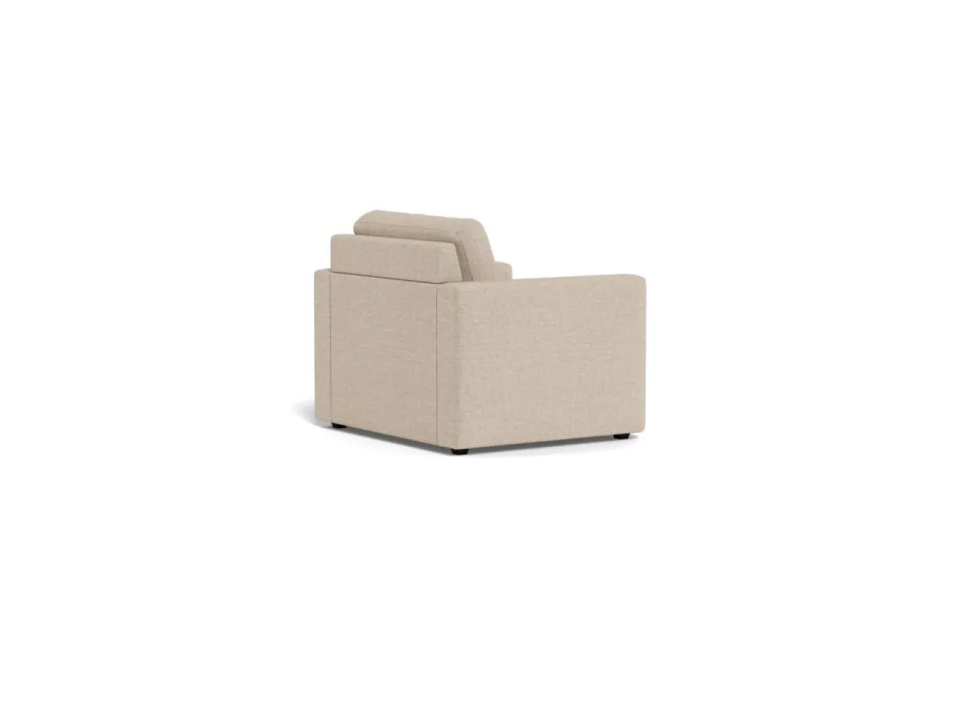 Slaapbank Floor Met Armleuning Basel Beige 105cm - Giga Living