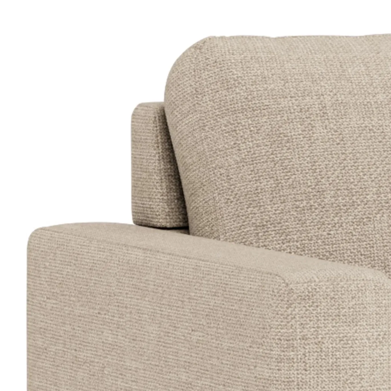 Slaapbank Floor Met Armleuning Basel Beige 105cm - Giga Living