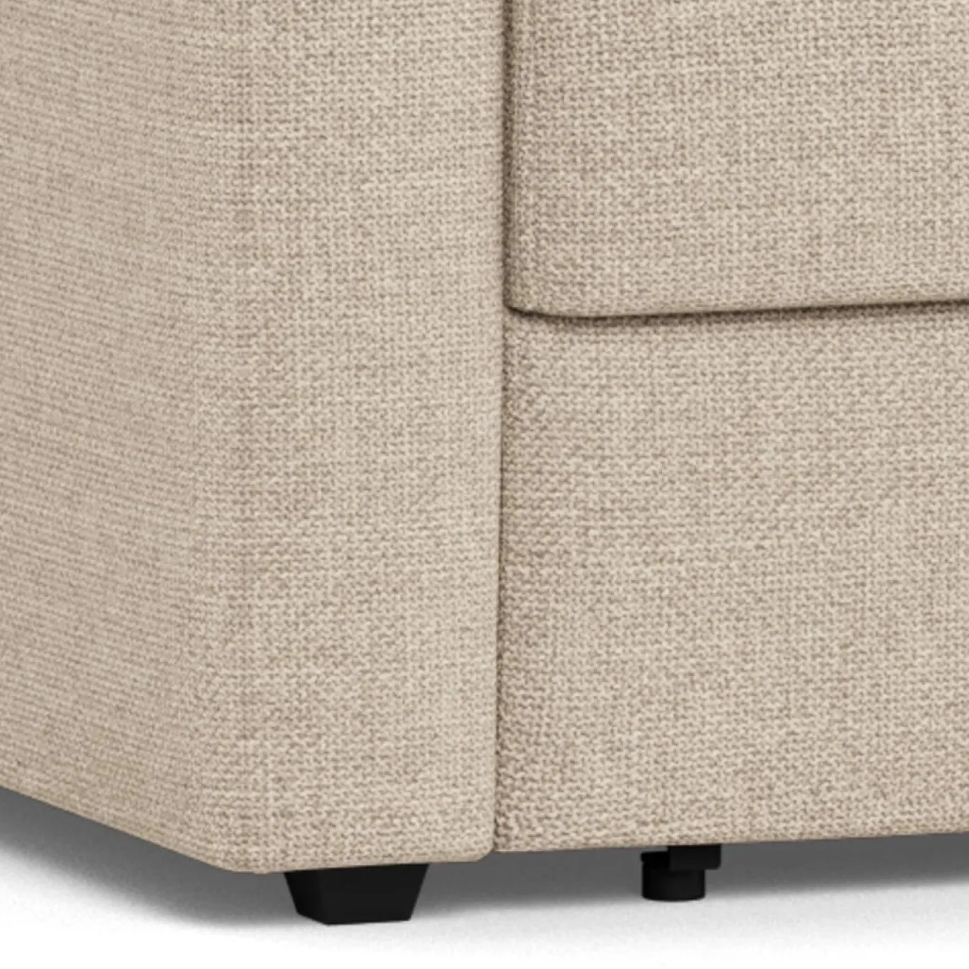 Slaapbank Floor Met Armleuning Basel Beige 105cm - Giga Living