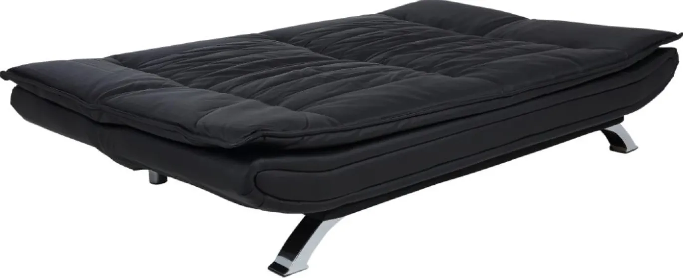 Slaapbank Grona Zwart Pu 196cm - Giga Living