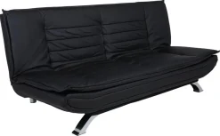 Slaapbank Grona Zwart Pu 196cm - Giga Living