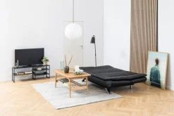 Slaapbank Grona Zwart Pu 196cm - Giga Living