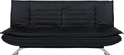 Slaapbank Grona Zwart Pu 196cm - Giga Living