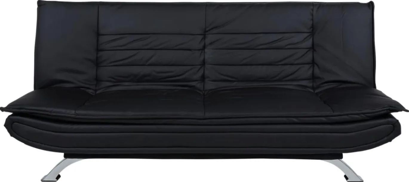 Slaapbank Grona Zwart Pu 196cm - Giga Living