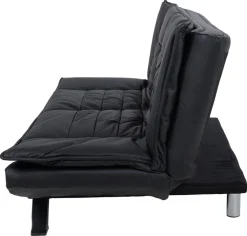Slaapbank Grona Zwart Pu 196cm - Giga Living
