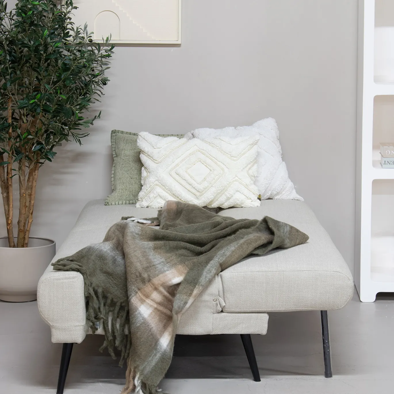 Slaapbank Jason Beige 210cm - Giga Meubel