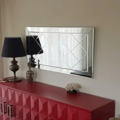 Spiegel Akcay Elmas Zilver 130x65cm