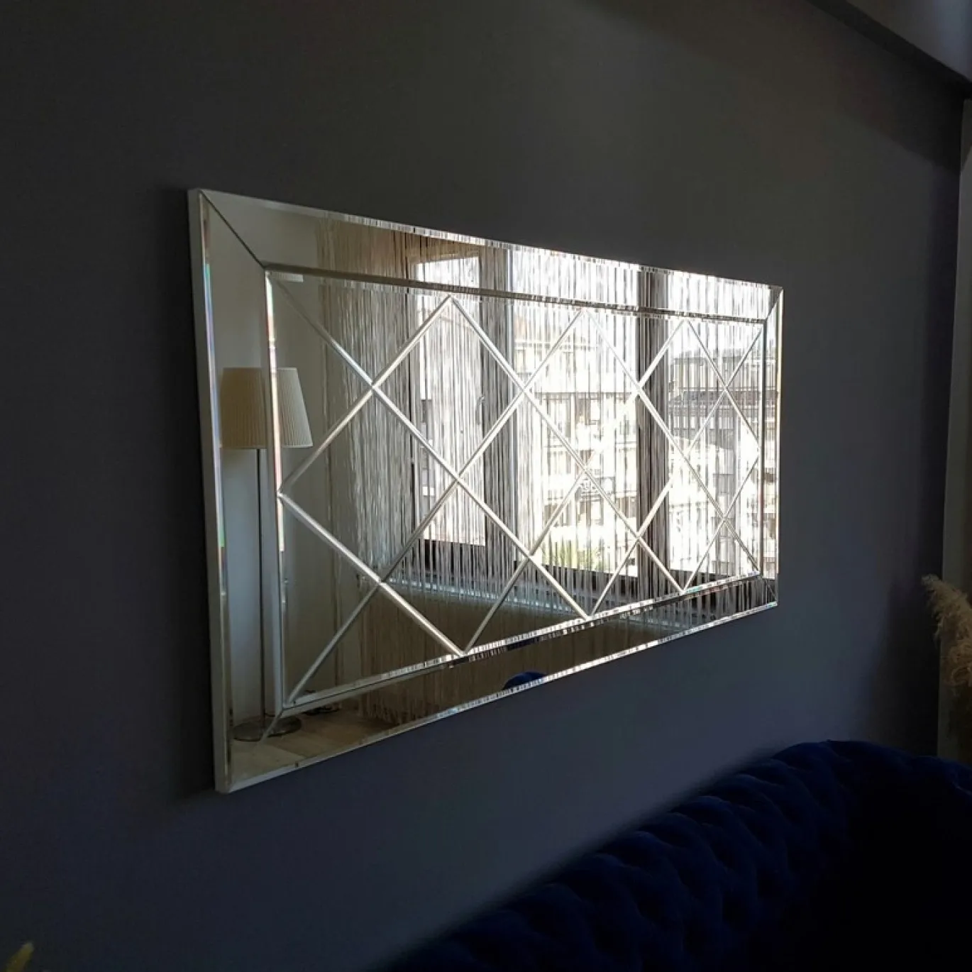 Spiegel Akcay Elmas Zilver 130x65cm
