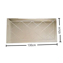Spiegel Akcay Elmas Zilver 130x65cm