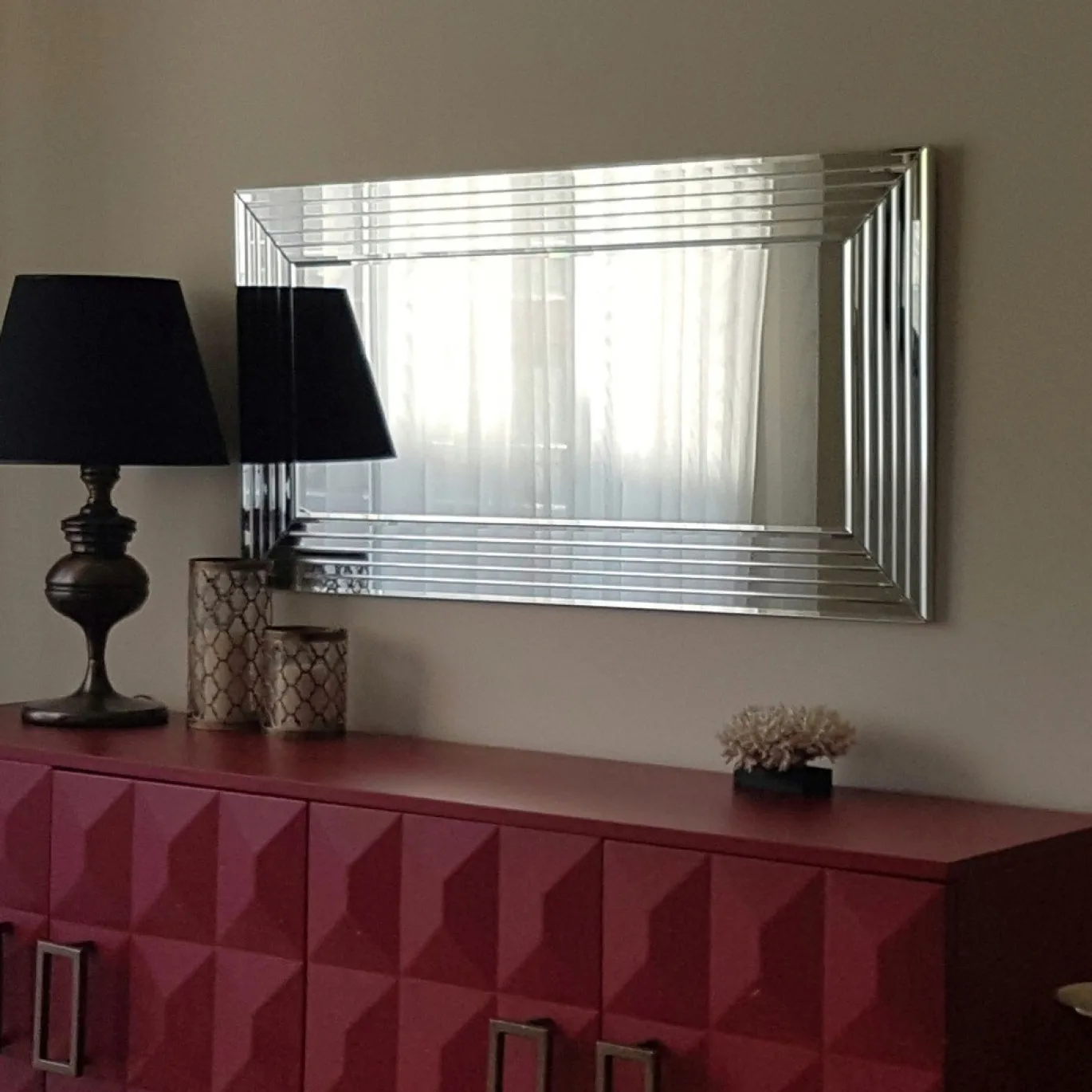 Spiegel Akcay Zilver 130x65cm