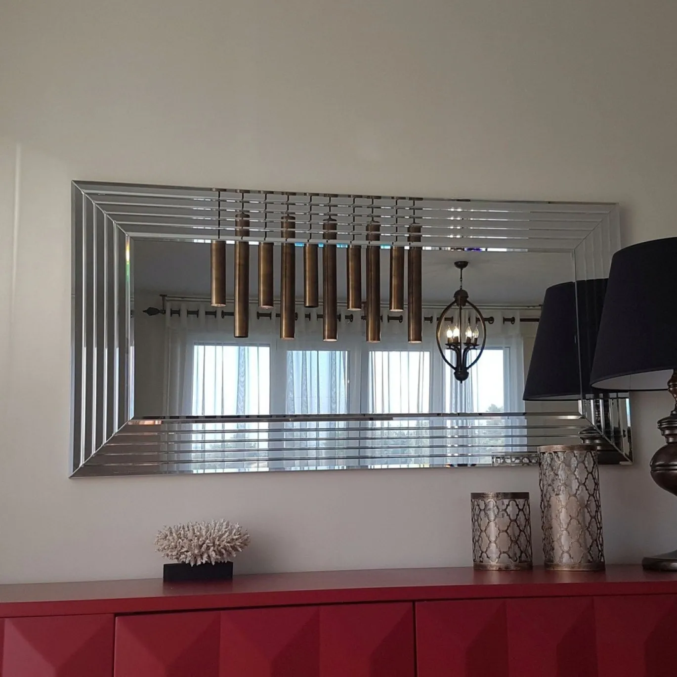 Spiegel Akcay Zilver 130x65cm