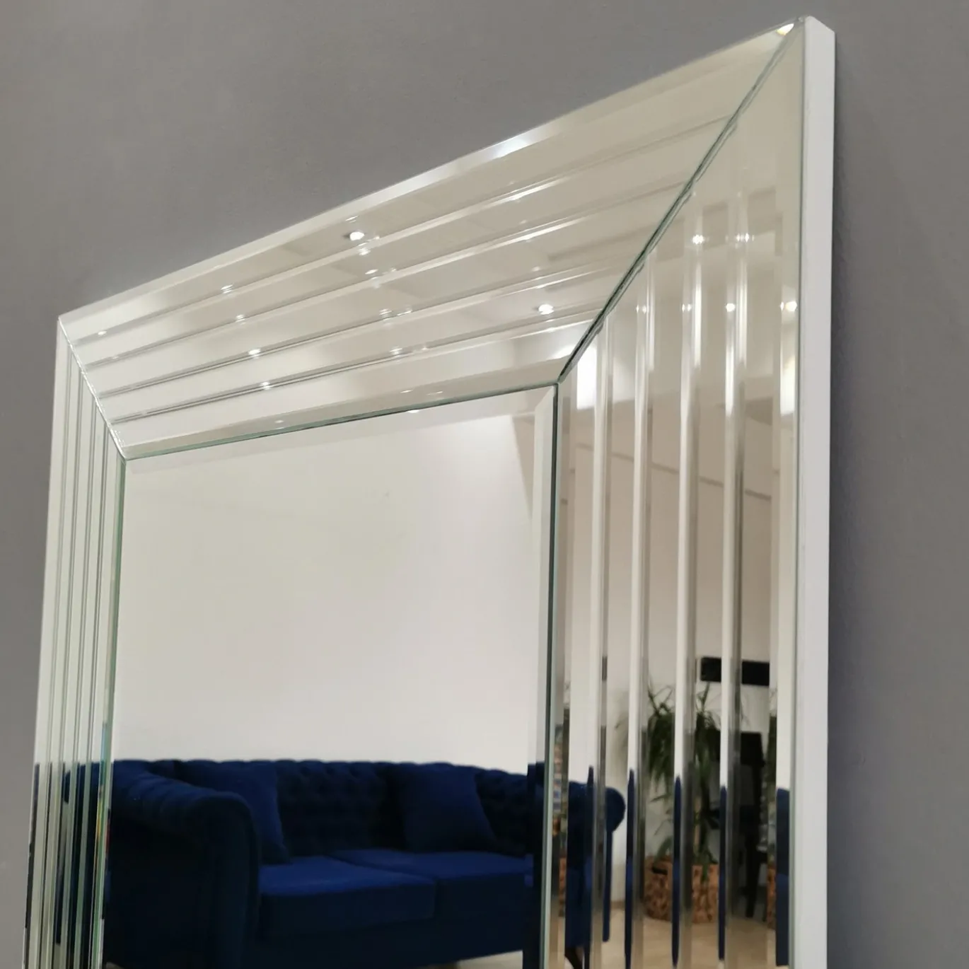 Spiegel Akcay Zilver 130x65cm