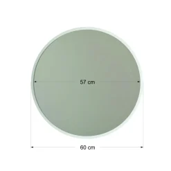 Spiegel Dekoratif Wit Ø60cm