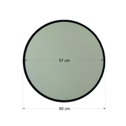 Spiegel Dekoratif Zwart Ø60cm