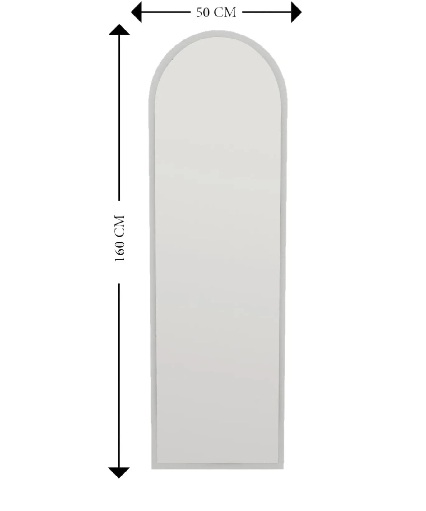 Spiegel Emma Wit 160cm