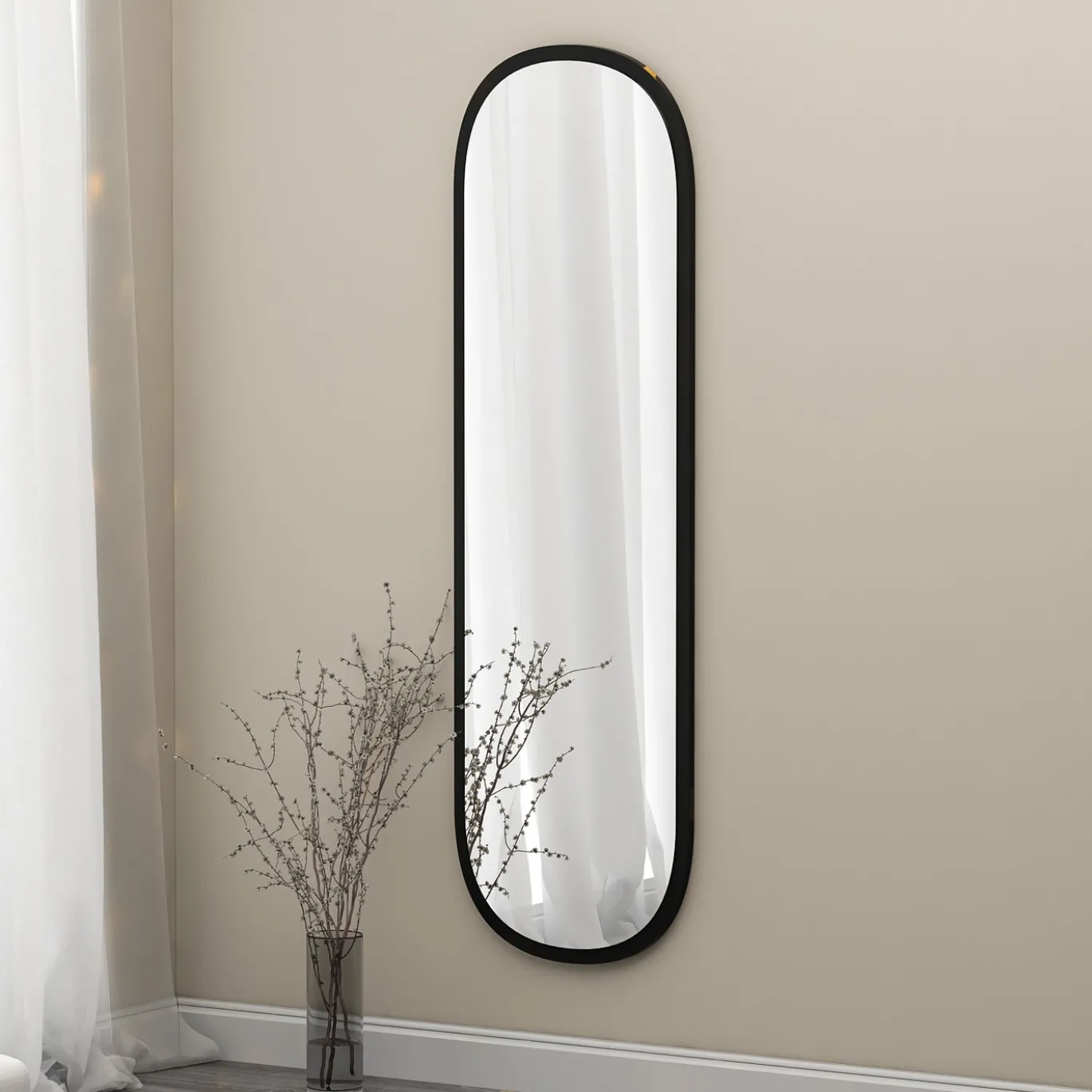 Spiegel Magnum Zwart 120cm