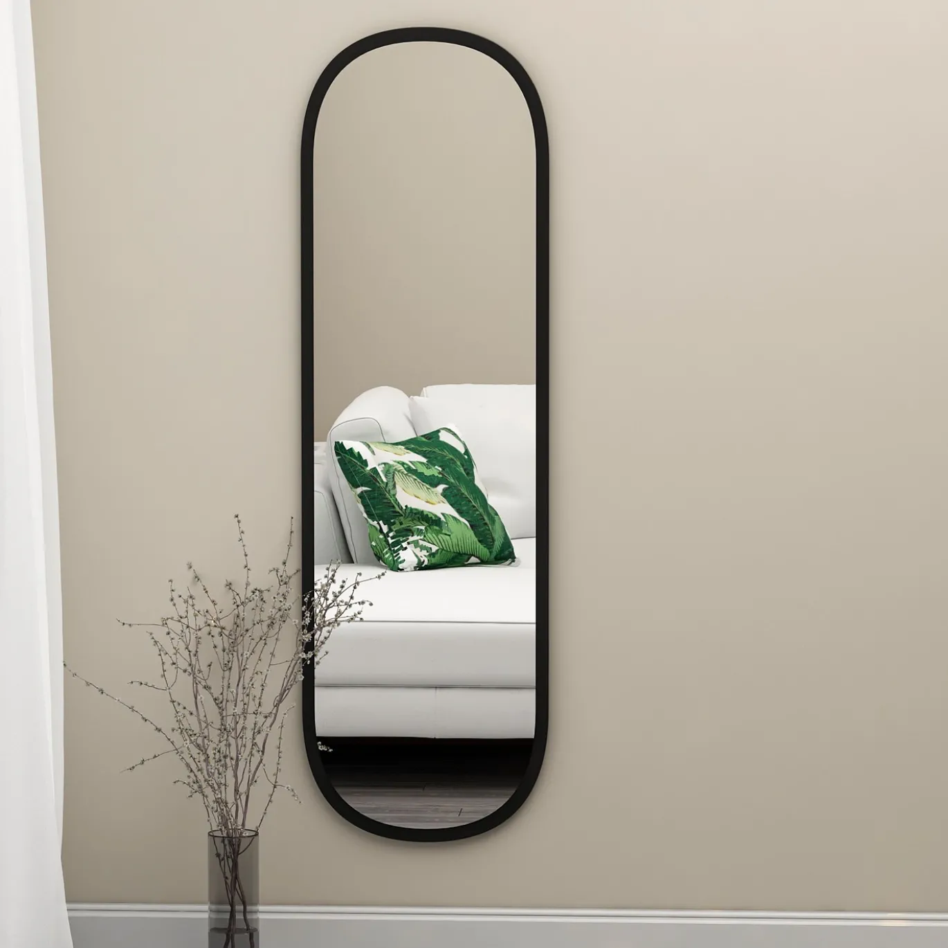 Spiegel Magnum Zwart 120cm