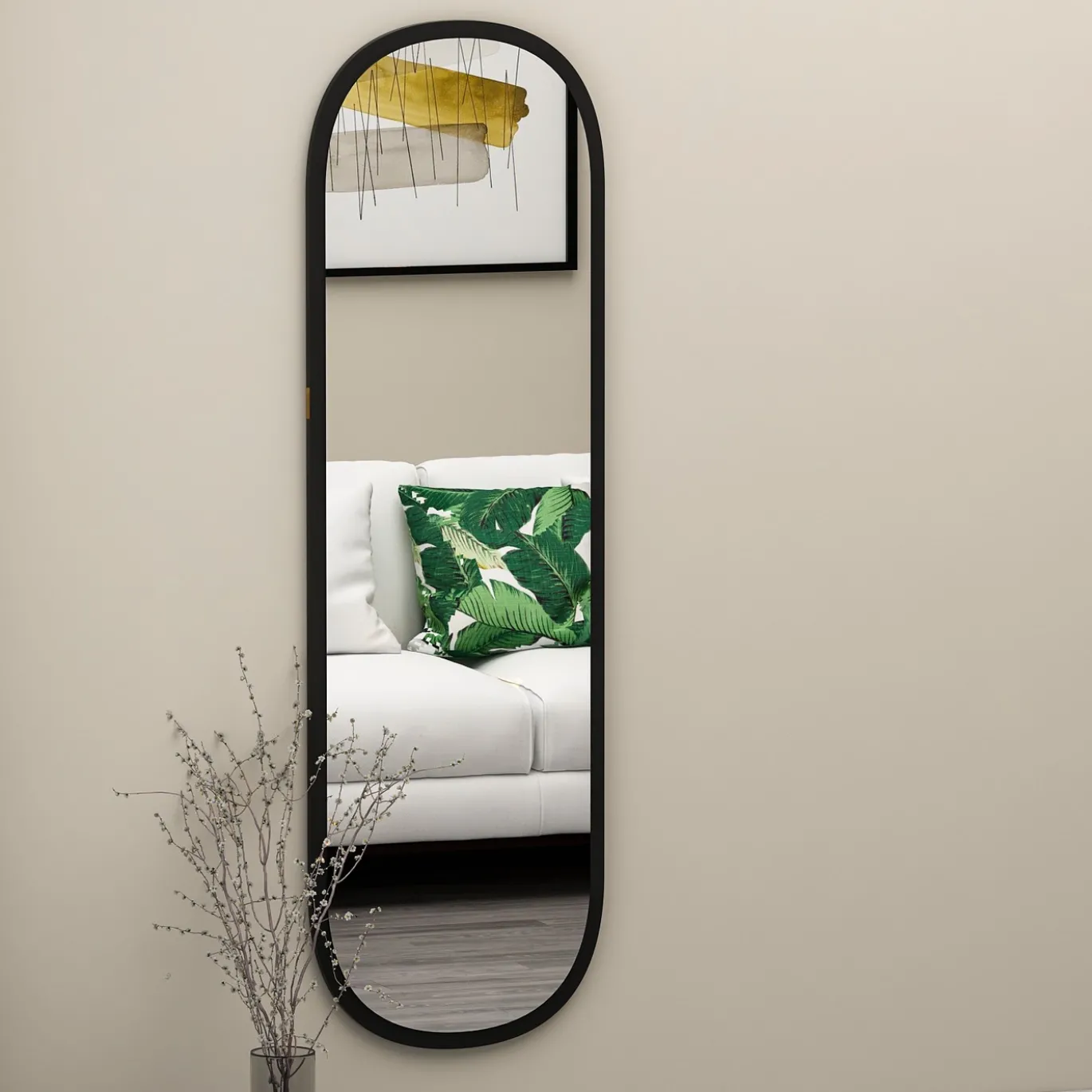 Spiegel Magnum Zwart 120cm