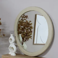 Spiegel Paige Naturel Rond 110cm - Giga Meubel